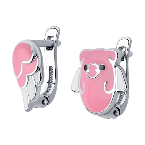 Серьги SOKOLOV - Серебро 925, Эмаль (арт. 94025650)