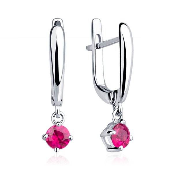 Серьги Platinum Lab. - Платина 950 (арт. ПС-086Р-01)
