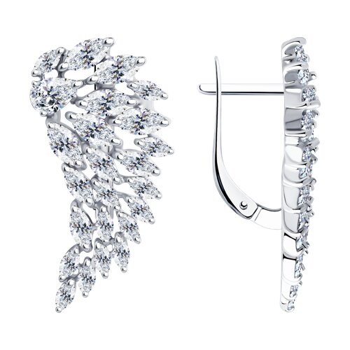 Серьги SOKOLOV - Серебро 925, Фианит (арт. 94022194)