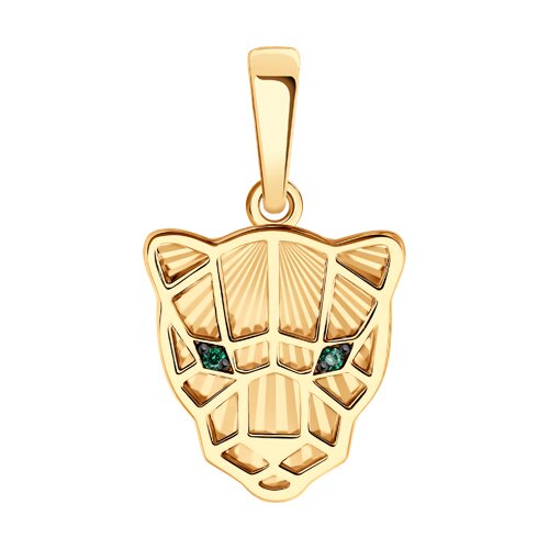 Подвеска SOKOLOV - Золото 585, Фианит (арт. 036821)