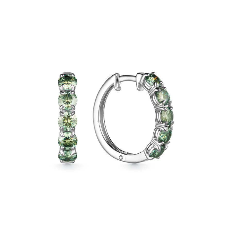 Серьги Дар - Серебро 925, Синтетический муассанит (арт. С-5055рс16139)