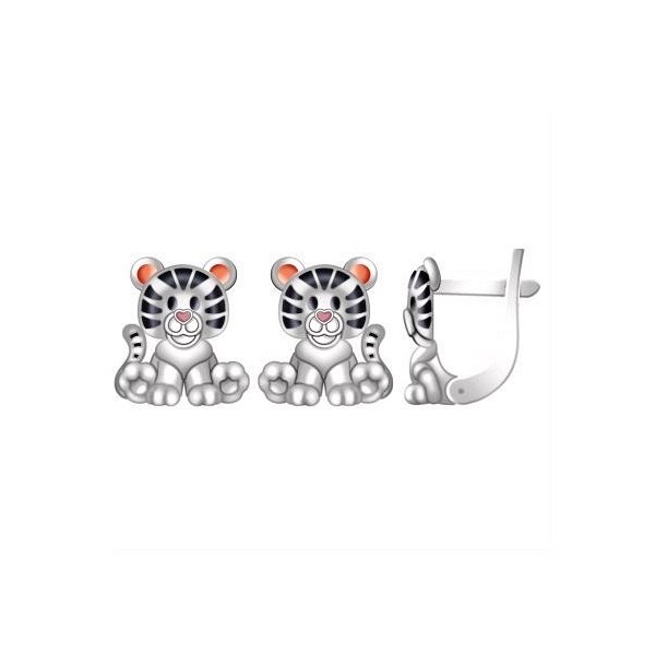 Серьги POKROVSKY - Серебро 925, Эмаль (арт. 0201681-00875)