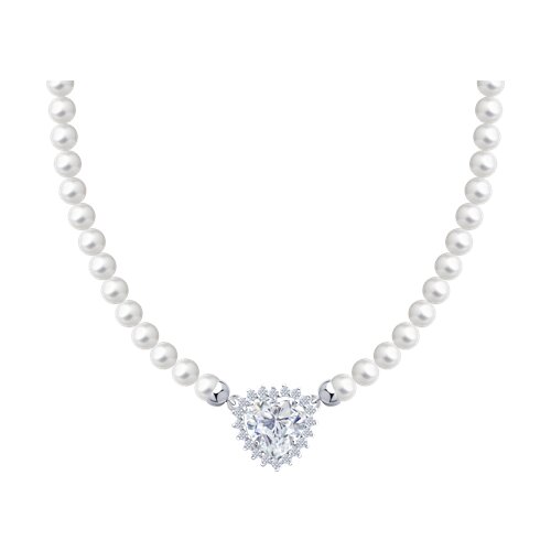 Колье SOKOLOV - Серебро 925, Жемчуг имитация (арт. 94071226)