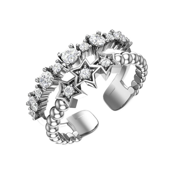 Кольцо POKROVSKY - Серебро 925, Фианит (арт. A1101220-00775)