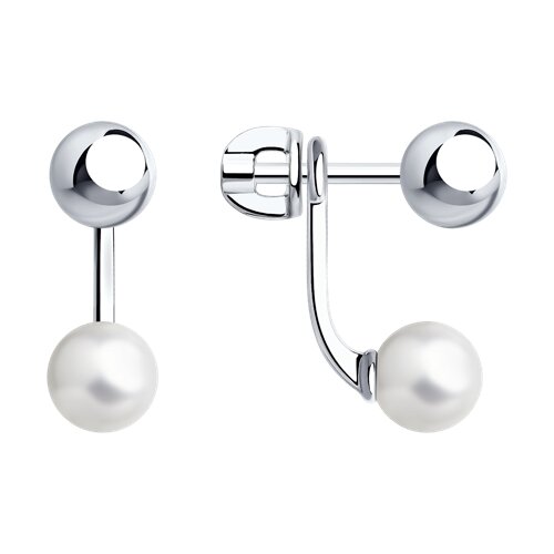 Серьги SOKOLOV - Серебро 925, Жемчуг синтетический (арт. 94024786)