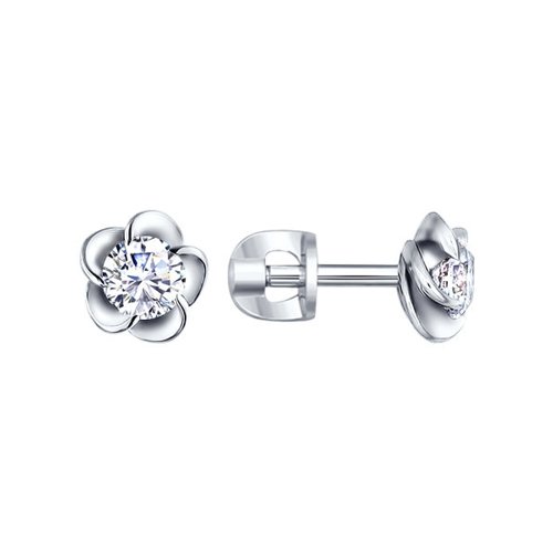 Серьги SOKOLOV - Серебро 925, Фианит (арт. 94020286)