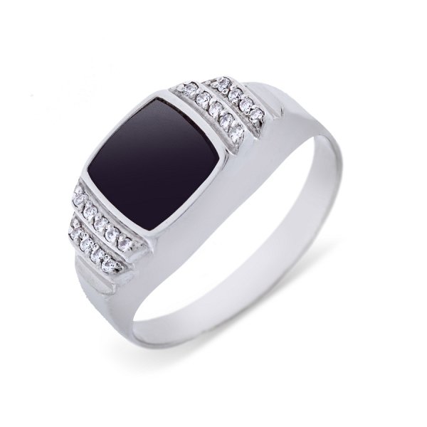 Кольцо Иллада - Серебро 925, Фианит (арт. с040540)