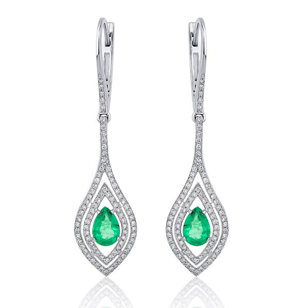 Серьги Platinum Lab. - Платина 950 (арт. ПС-306И-01)