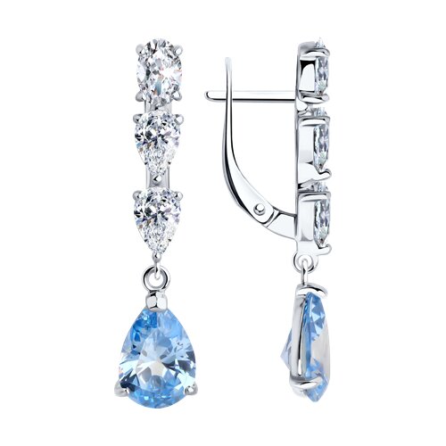 Серьги SOKOLOV - Серебро 925, Фианит (арт. 94026774)