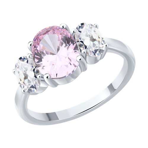 Кольцо SOKOLOV - Серебро 925, Фианит (арт. 94014500-91)