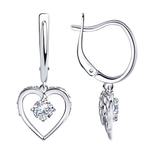 Серьги SOKOLOV - Серебро 925, Фианит (арт. 94024439)