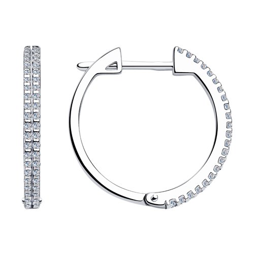 Серьги SOKOLOV - Серебро 925, Фианит (арт. 94023586)