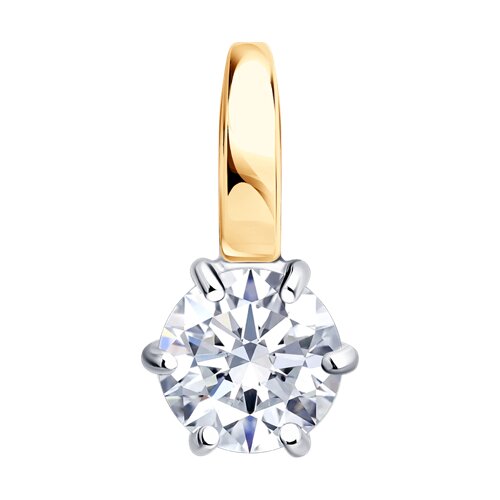 Подвеска Diamant - Золото 585, Фианит (арт. 51-130-01283-1)