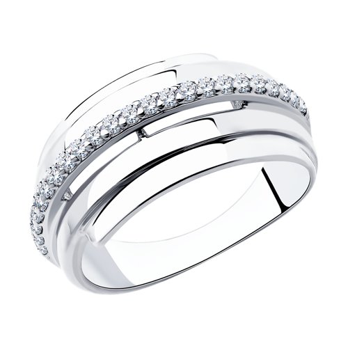 Кольцо SOKOLOV - Серебро 925, Фианит (арт. 94-110-00426-1)