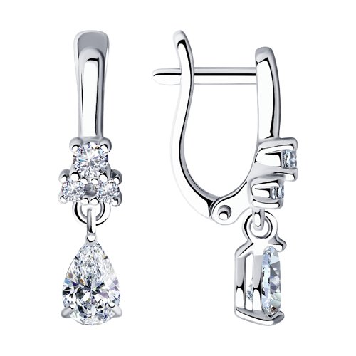 Серьги SOKOLOV - Серебро 925, Фианит (арт. 94021493)