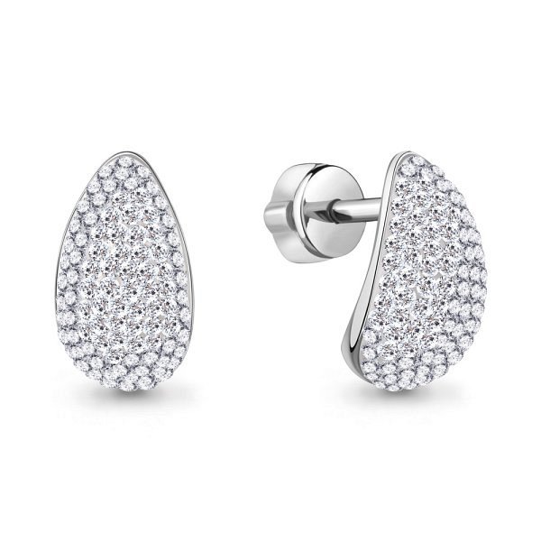 Серьги Аквамарин - Серебро 925, Фианит (арт. 400789.5)