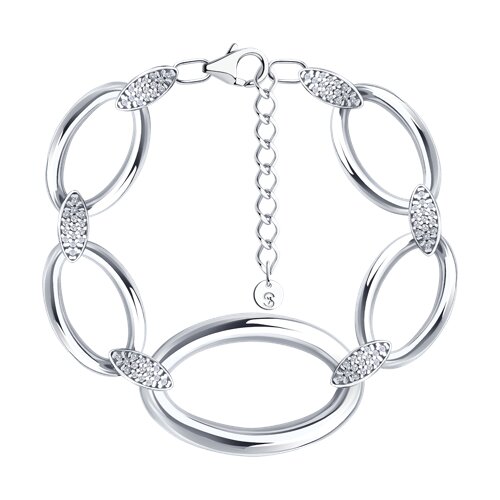 Браслет SOKOLOV - Серебро 925, Фианит (арт. 94051506)