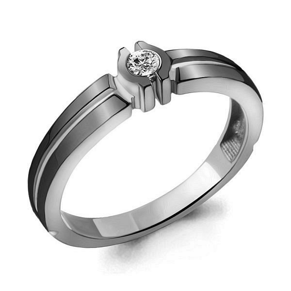 Кольцо Аквамарин - Серебро 925, Фианит (арт. 68534А.5)