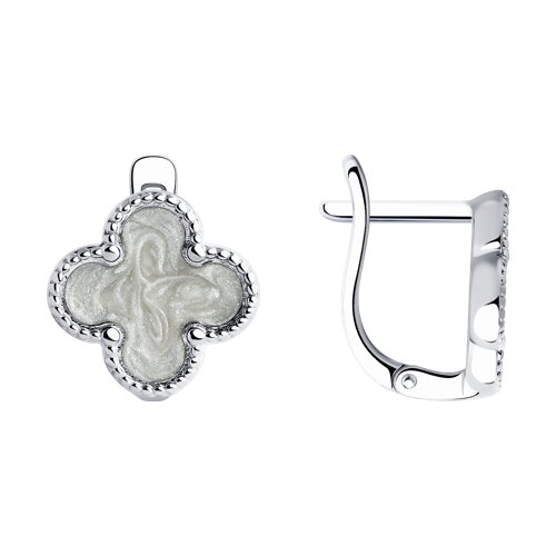 Серьги SOKOLOV - Серебро 925, Эмаль (арт. 94026443)