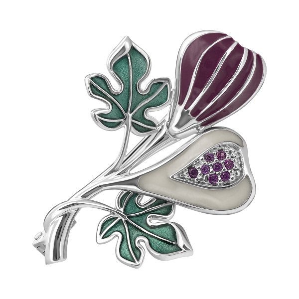 Брошь Talant - Серебро 925, Фианит, Эмаль (арт. 60-79-0006-17145)