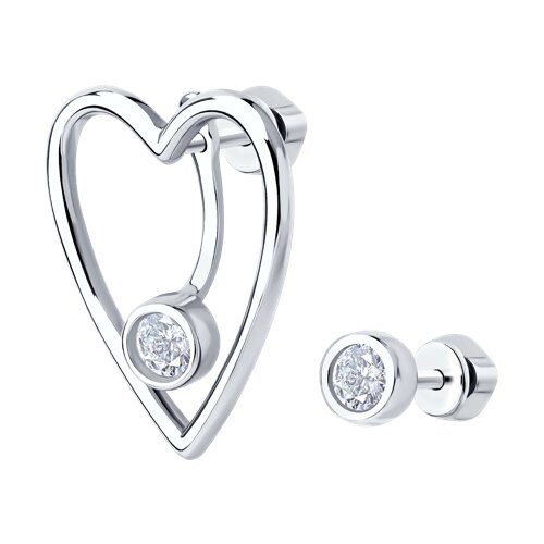 Серьги SOKOLOV - Серебро 925, Фианит (арт. 94026821)