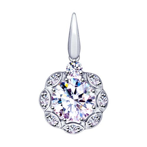 Подвеска SOKOLOV - Серебро 925, Фианит (арт. 94032161)