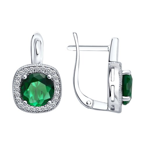 Серьги SOKOLOV - Серебро 925, Фианит (арт. 94027629-91)