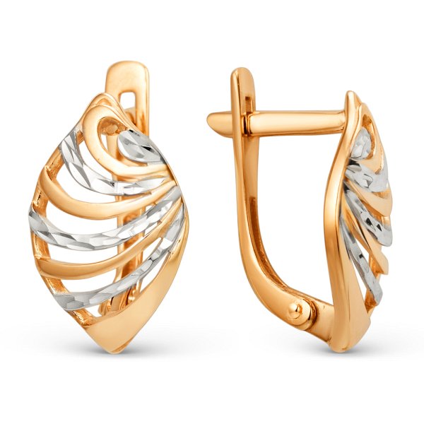 Серьги ЮФ Династия - Золото 585 (арт. 002072-1012)