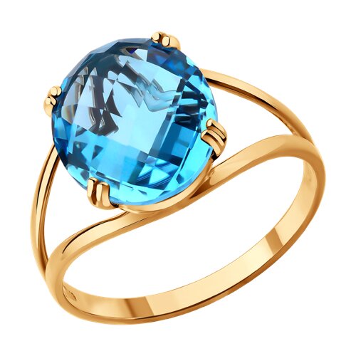 Кольцо SOKOLOV - Золото 585, Топаз (арт. 717139)