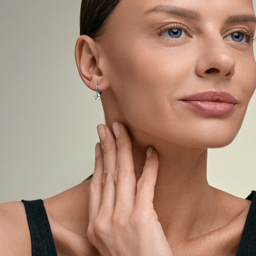 Серьги SOKOLOV - Серебро 925, Бриллианит (арт. 94027689)