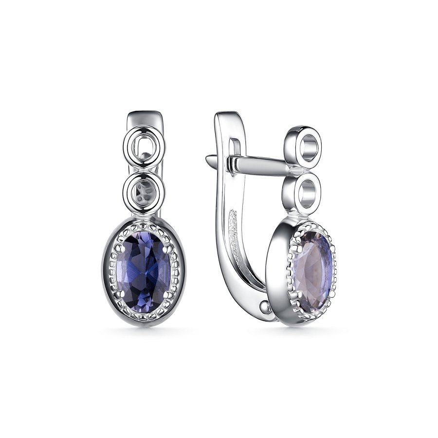 Серьги Дар - Серебро 925, Иолит (арт. С-5089рс4124)