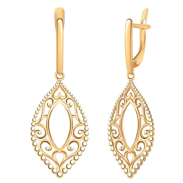 Серьги Атолл - Золото 585 (арт. 21261)