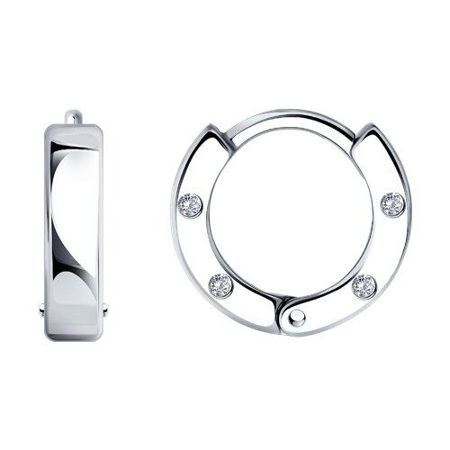 Серьги SOKOLOV - Серебро 925, Фианит (арт. 94026741)