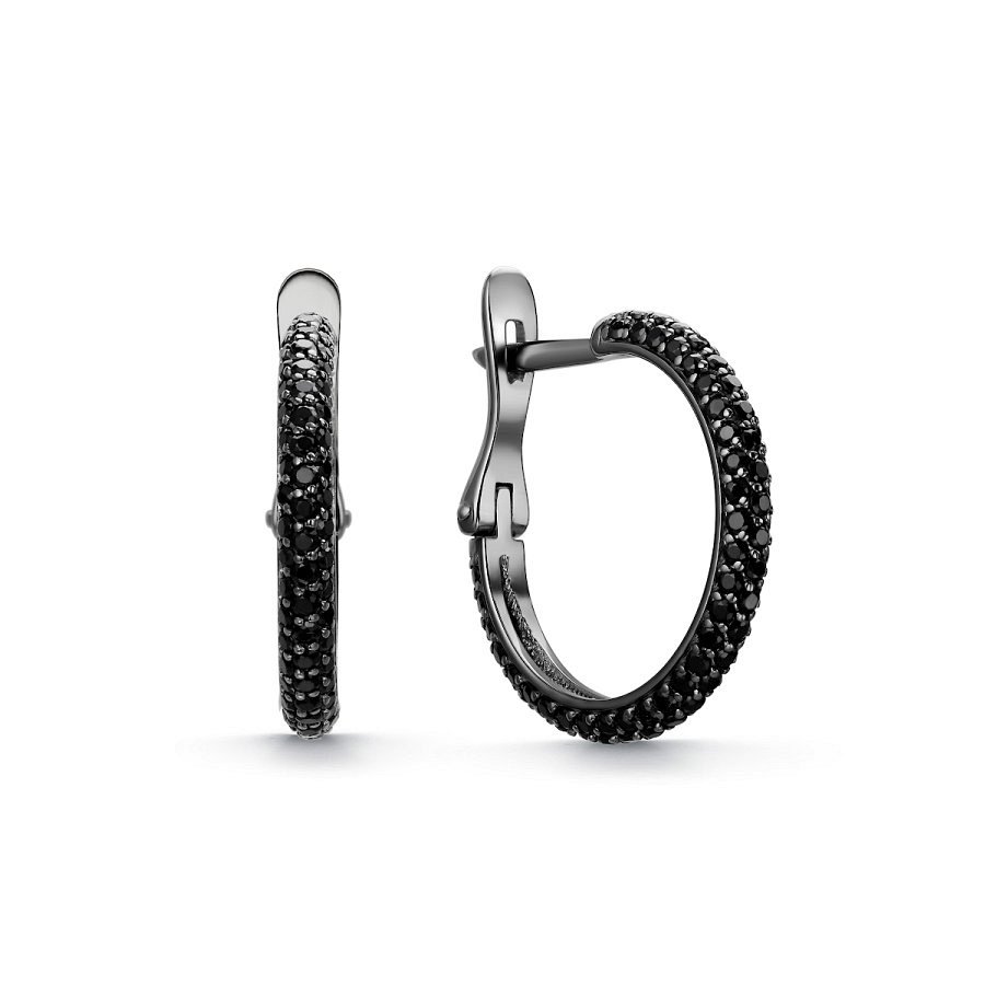 Серьги Дар - Серебро 925, Шпинель (арт. С-3756чрс416)