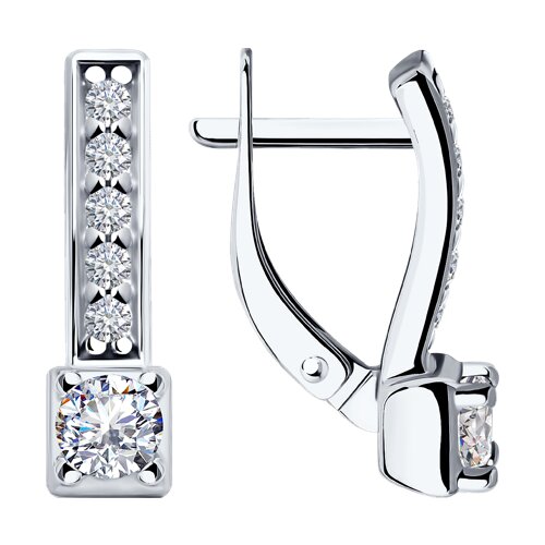 Серьги Diamant - Серебро 925, Фианит (арт. 94-120-01553-1)