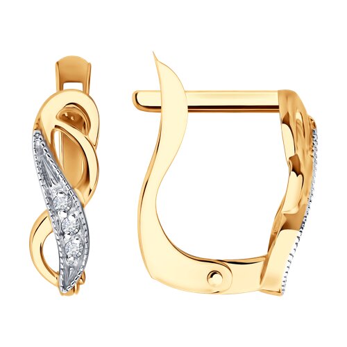 Серьги SOKOLOV - Золото 585, Фианит (арт. 0200512)