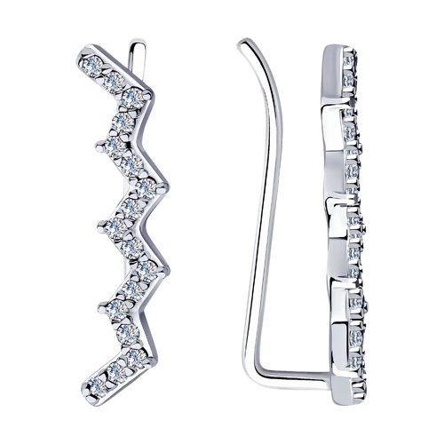 Серьги SOKOLOV - Серебро 925, Фианит (арт. 94023948)