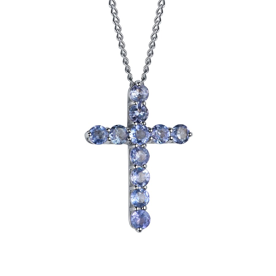 Колье Дар - Серебро 925, Танзанит (арт. Кц-2023рс464)