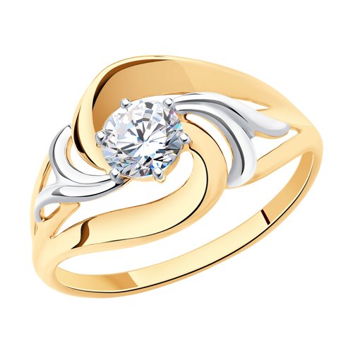 Кольцо SOKOLOV - Золото 585, Фианит (арт. 017543)