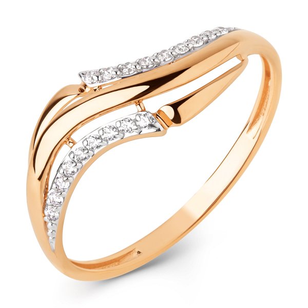 Кольцо ЮФ Династия - Золото 375, Фианит (арт. 026701-5102)