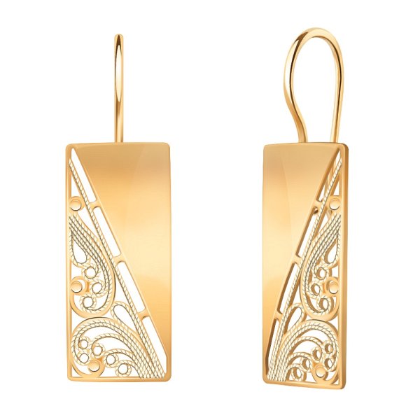 Серьги Атолл - Золото 585 (арт. 21085)