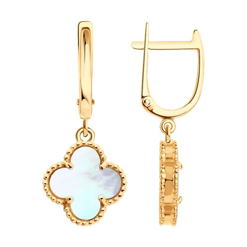 Серьги SOKOLOV - Золото 585, Перламутр (арт. 729097)