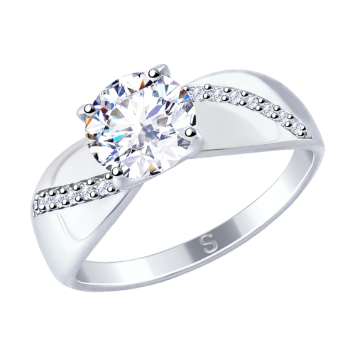Кольцо SOKOLOV - Серебро 925, Swarovski (арт. 89010106)