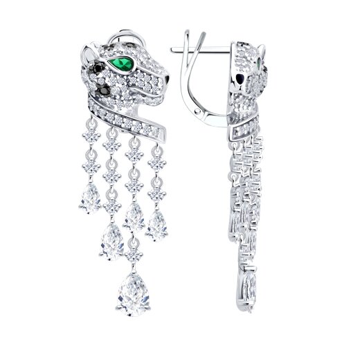 Серьги SOKOLOV - Серебро 925, Фианит (арт. 94027316)