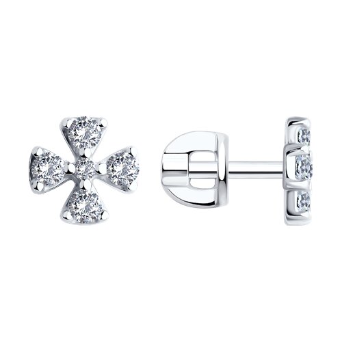 Серьги SOKOLOV - Серебро 925, Фианит (арт. 94026452)