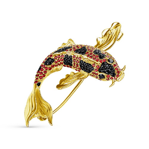 Брошь Мириада - Серебро 925, Фианит (арт. 901082756)