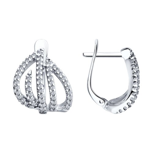 Серьги SOKOLOV - Серебро 925, Фианит (арт. 94026660)