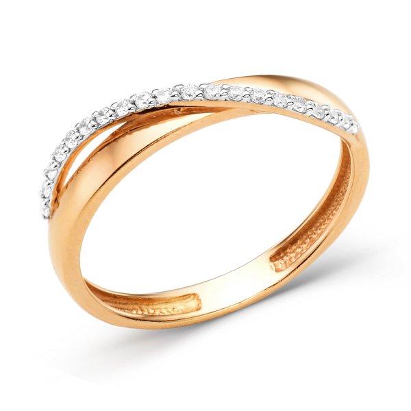 Кольцо ЮФ Династия - Золото 585, Фианит (арт. 000541-1102)