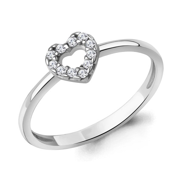 Кольцо Аквамарин - Серебро 925, Фианит (арт. 600334А.5)