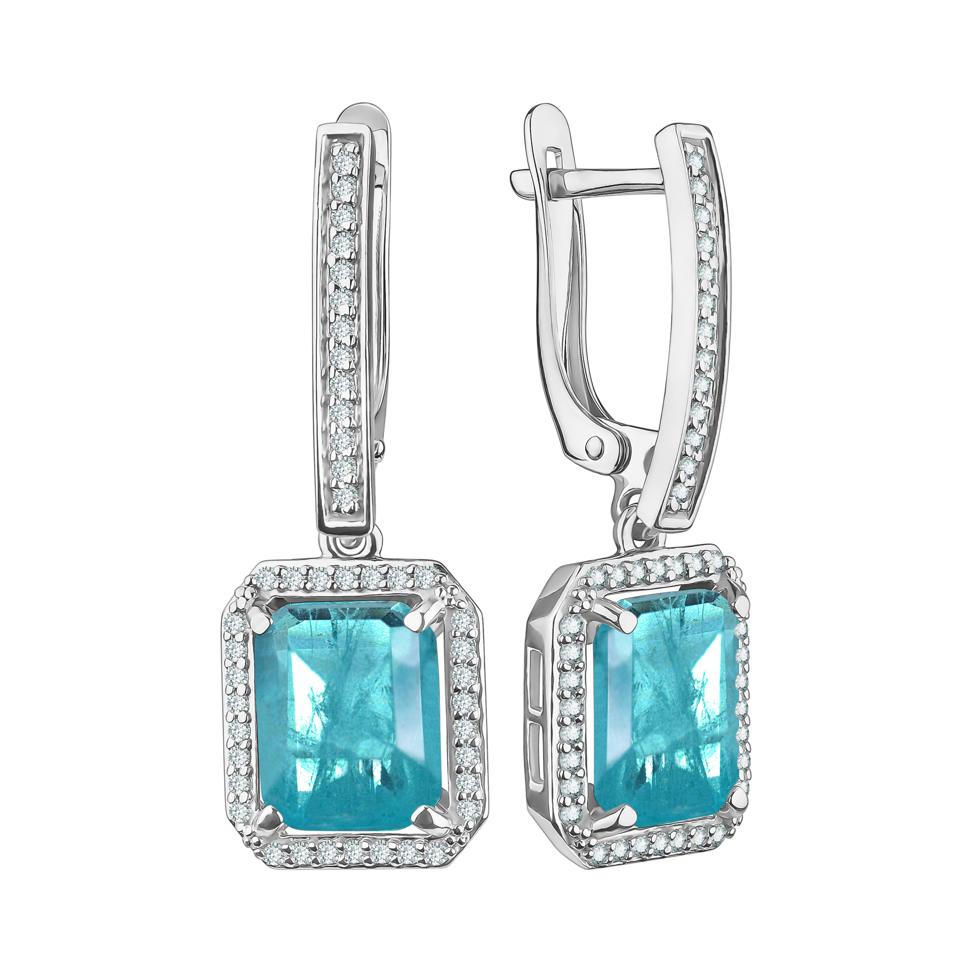 Серьги Talant - Серебро 925, Горный хрусталь, Фианит (арт. 14-72-0П01-15362)